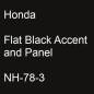 Preview: Honda, Flat Black Accent and Panel, NH-78-3.